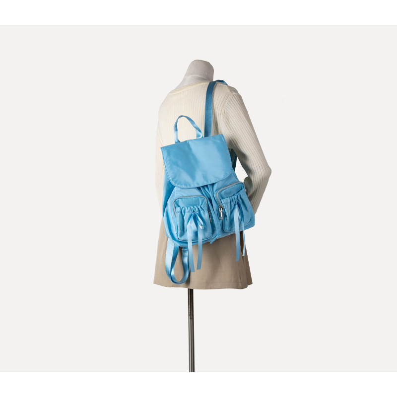 Niedlicher Nylon Rucksack Mit Schleife Für Damen Und Reise_voghion.com