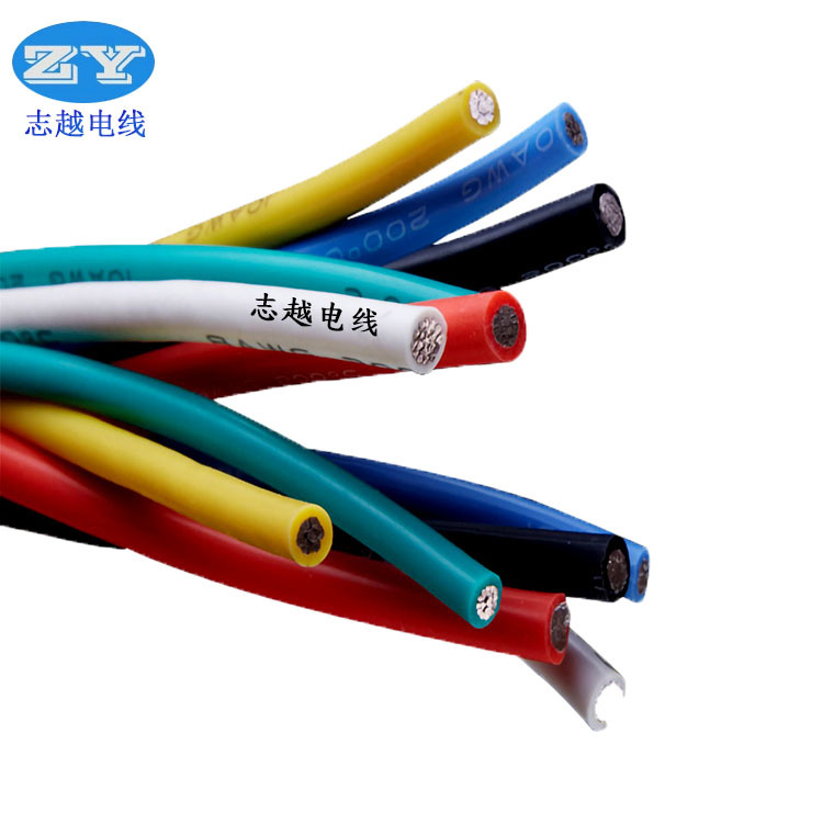 特软硅胶10号5.3平方线耐温200℃家用电器电子设备化工汽车连接线