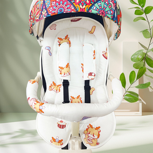 Baby carriage handle protector, stroller accessory, shoulder anti-bite pad, children's detachable pure cotton universal