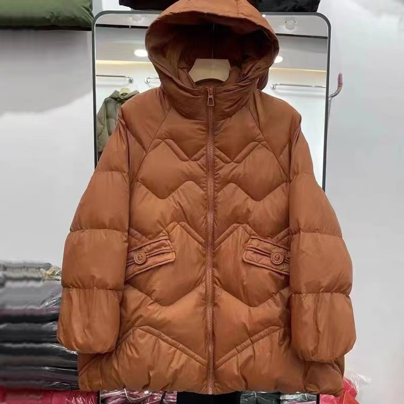 高級軽量ダウンジャケット レディース 2025年冬新作 ミドル丈 おしゃれ ゆったり 着痩せ効果 ホワイトダックダウン 太め体型向け 大きいサイズ