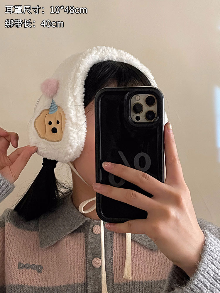 2023 nuevas orejeras invierno cálido invierno de las mujeres forrado de lana gruesa a prueba de viento anticongelante protección contra el frío orejeras montadas en la cabeza