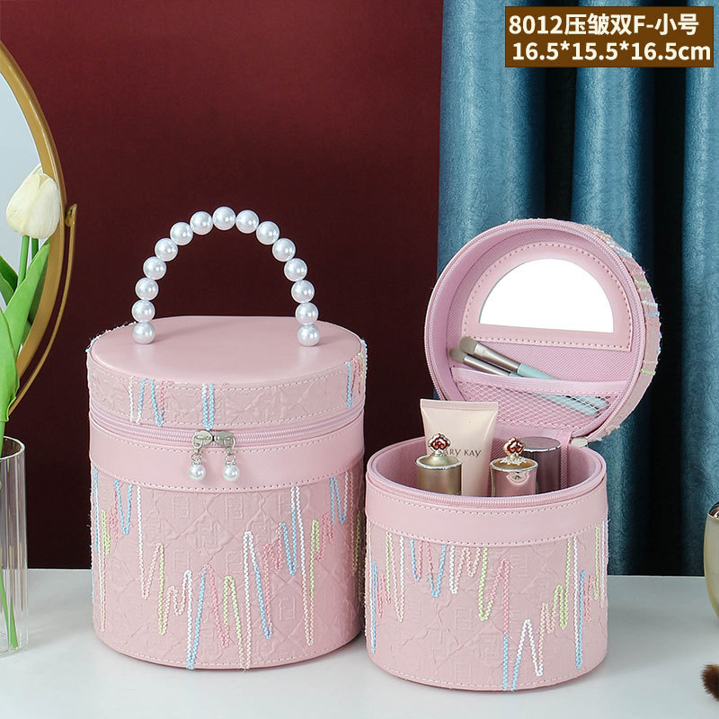 801 Cubo arrugado pequeño-rosa