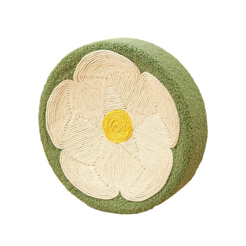 Sisal gato tablero del rasguño gato nido Gato Cuenca Integrada ronda garra de gato grande Cuenca sin caspa resistente al desgaste gato garra de juguete amoladora