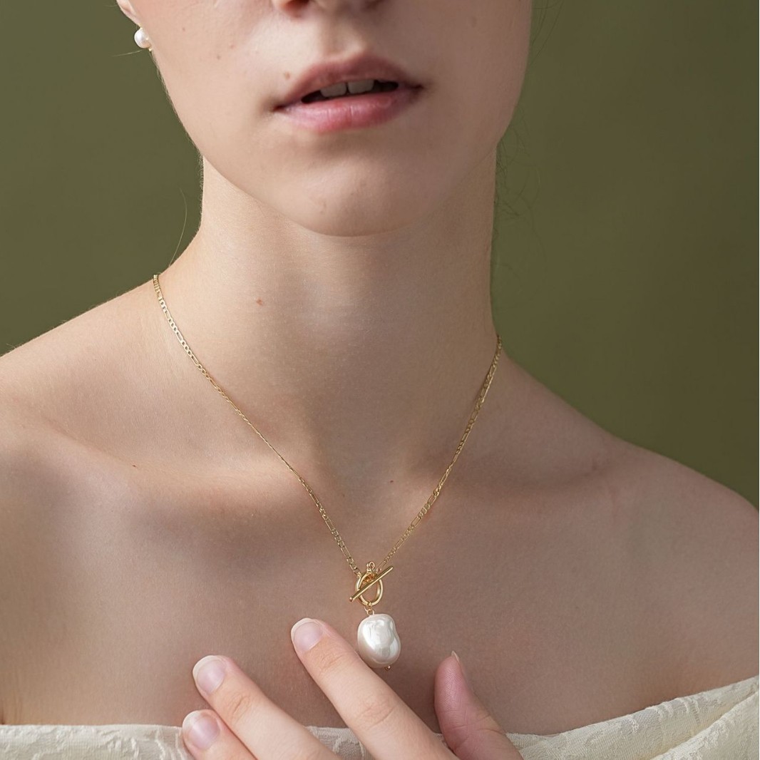 Collar De Perlas Nk De Acero Inoxidable Para Mujer Estilo Niche_voghion.com