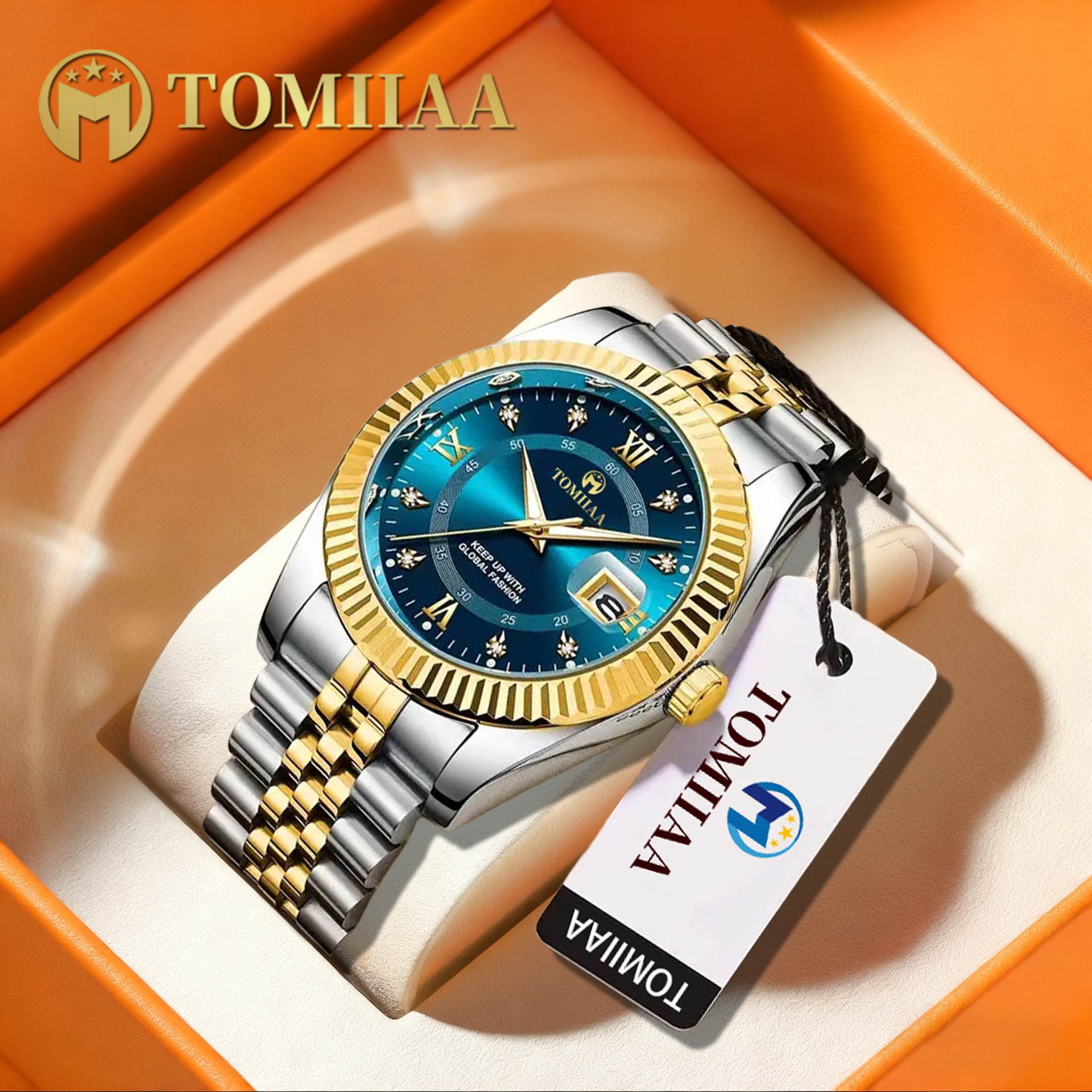 Tomiiaa Luxury Men's Watch New Business Quartz Wristwatch Men's Live Broadcast Foreign Trade Hot Style Dropshipping