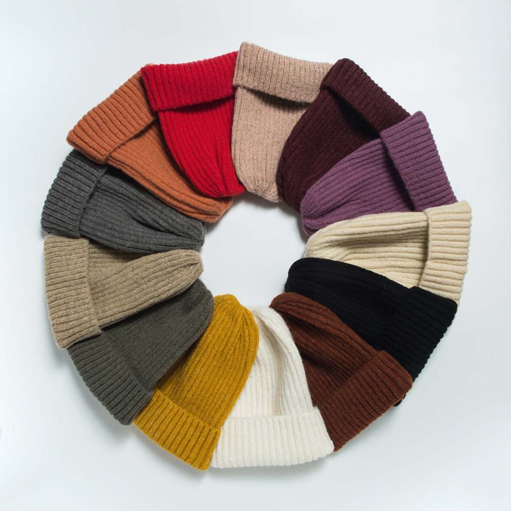 38g Weight Housewarming, Anniversary, Business, Wedding, Outdoor, Travel, Birthday, Festival, Sports, Shopping Occasion Solid Color Pattern Unisex Gender Korean Style Style Khaki, Grey, Beige, Pink, Purple, Red, Green, Blue, Wine Red, Camel, Yellow, Black Color One Size Size Korean Knitted Hat Autumn And Winter Warmth Fashion Striped Woolen Hat Solid Color Flanging Hedging Cold Hat 无