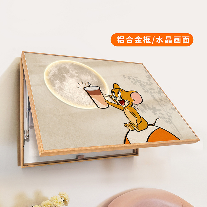 クリーム風電気メーターボックス装飾絵画ブロック漫画わびさびアニメーションシンプルなミッキーマウストムとジェリー 2024 新しいスタイル|undefined