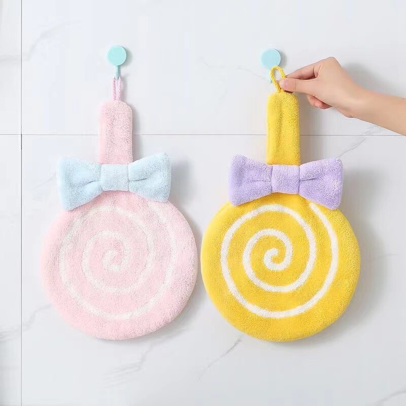 Lollipop hand towel new super soft baby classification special handkerchief kindergarten saliva towel children small towel