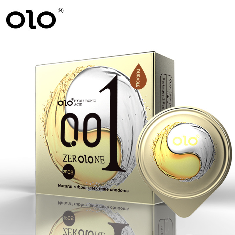 OLO避孕套男用冰火安全套英文版供外贸出口客户成人情趣计生用品