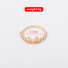 Fashionable trend ring with bow, metal jewelry, European style, Korean style, simple and elegant design