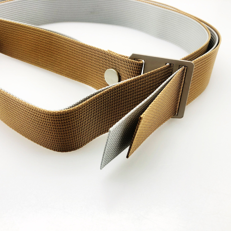 Fashion Solid Color Alloy Woven Fabric Unisex Woven Belts display picture 3