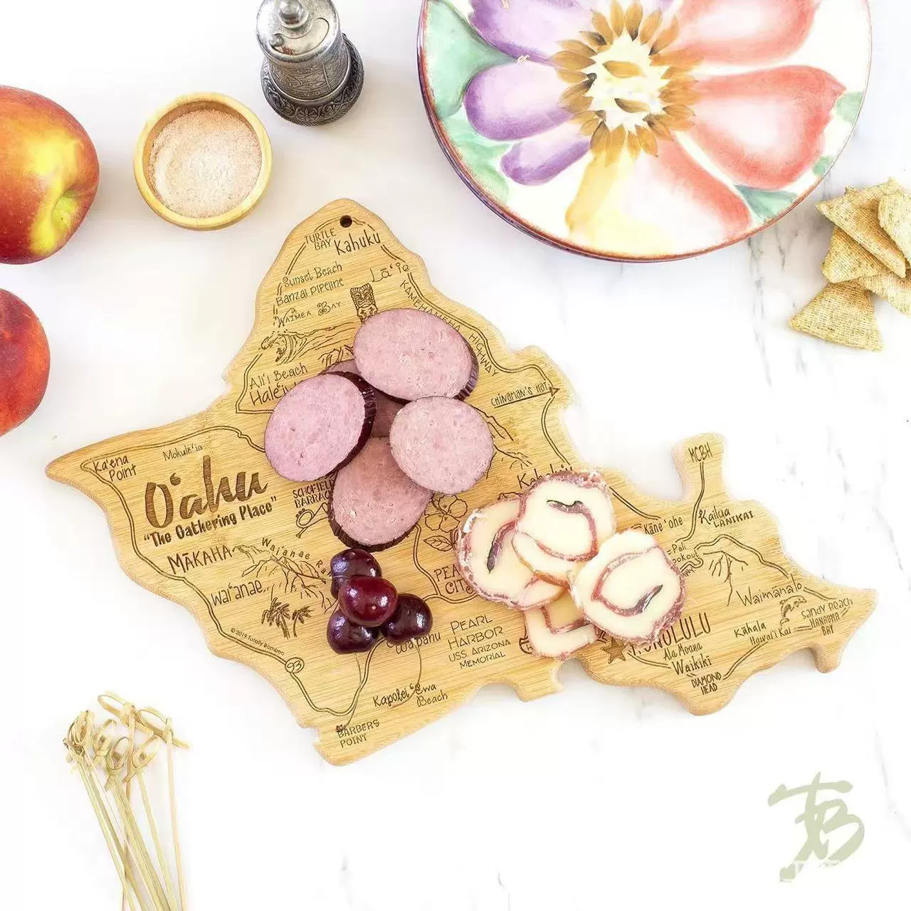 Бамбуковая доска для посуды Домашняя карта Доска для посуды креативная настенная декоративная карта разделочная доска для фруктов Сырная доска может быть добавлен LOGO