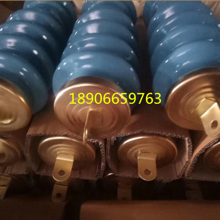 陶瓷氧化锌避雷器10KV高压防雷器Y5WS-17/50FT户外蓝色金属氧化物