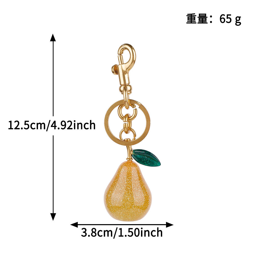 Transfronterizos directamente para bolsas de cereza colgantes de moda llaveras de automóviles llaveras de Amazon llaveras de metal accesorios de bolsas al por mayor