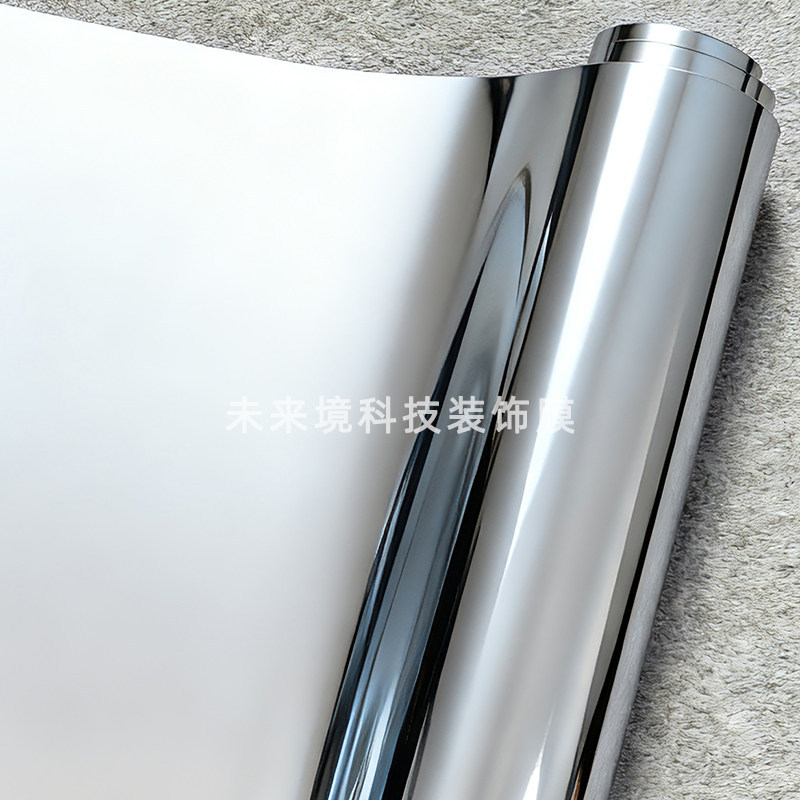 PET mirror electroplating film, shiny silver-gold electroplating, tungsten steel gray, green, purple, red, blue motorcycle car color change film