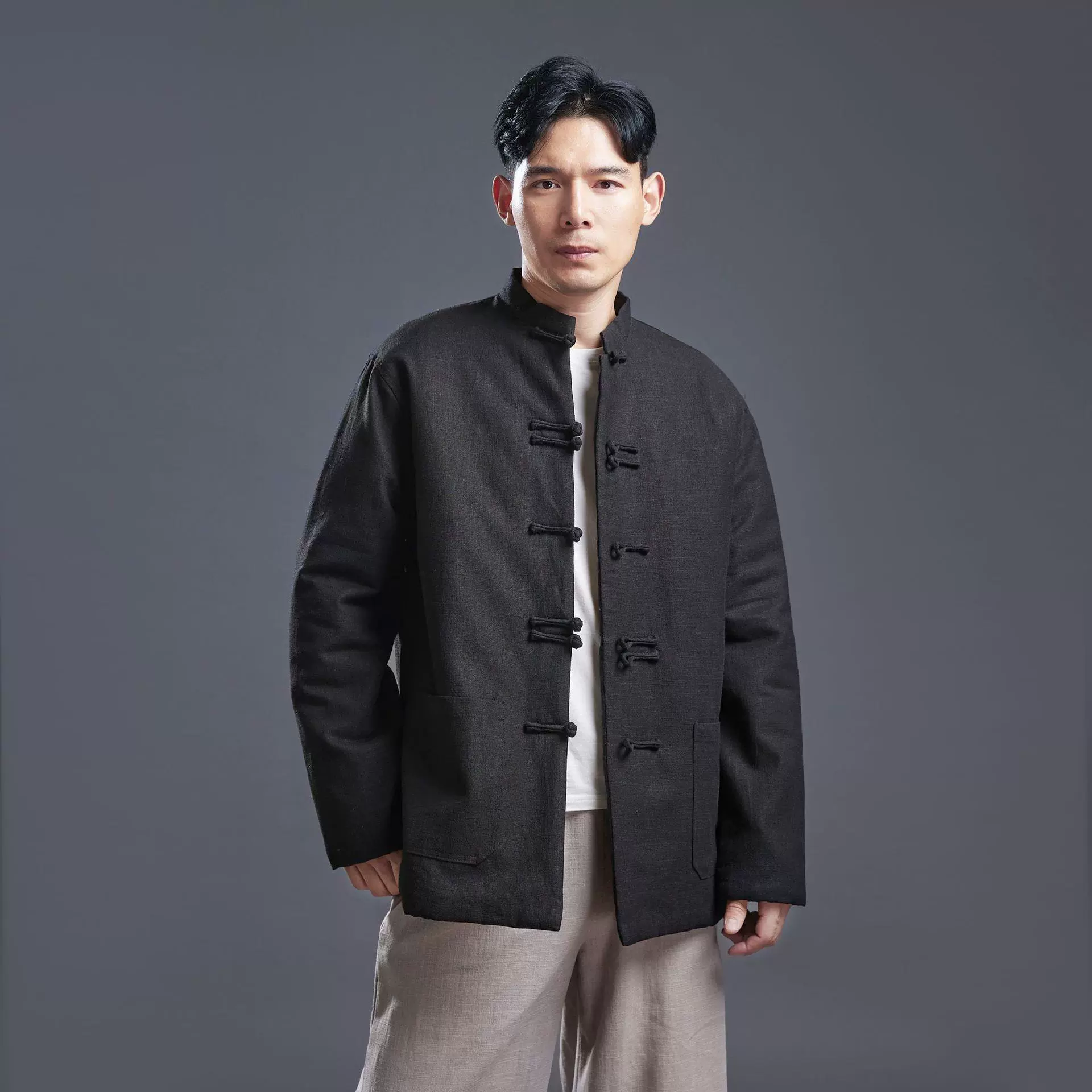Keep warm demi-season down jacket, Chinese style