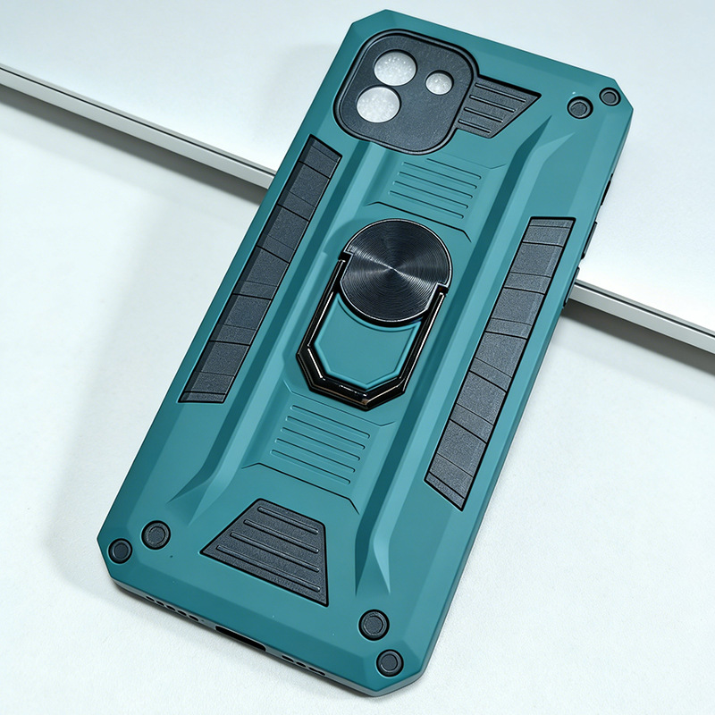 Funda para Teléfono Samsung A03 de Silicona con Soporte y Absorción Magnética