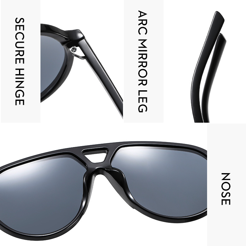 60g Weight Full Frame Glasses Structure Sunglasses Classification PC, UV400 Protection Lens Material toad glasses, Avaitor Glasses Style Outdoor, Travel Occasion Geometric Pattern Unisex Gender Streetwear Style Streetwear Geometric PC UV400 Protection Toad Glasses Avaitor Full Frame Women's Sunglasses 8