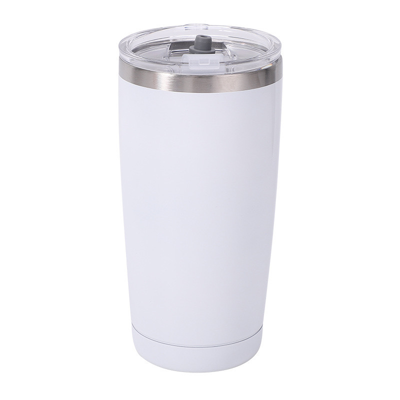 Ventas transfronterizas calientes 304 taza de aislamiento térmico de acero inoxidable de doble vacío de 20oz taza de aislamiento térmico portátil de automóviles de hielo