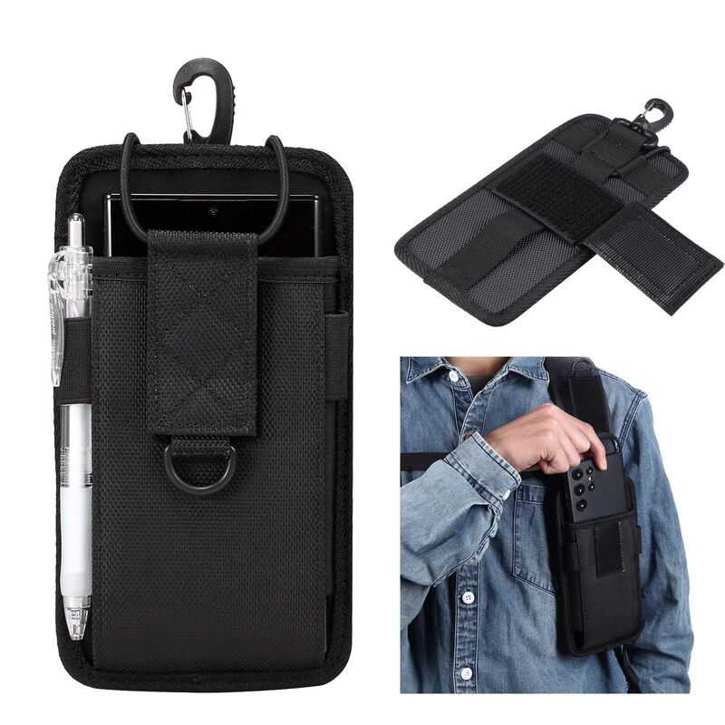 Suitable for Iphone16E 15 14 S24 S25 Oxford Cloth Shoulder Strap Mobile Phone Waist Bag Mobile Phone Protective Cover