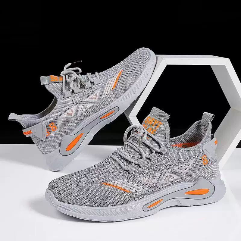 Мужские летние кроссовки с мягкой износостойкой подошвой, легкие, дышащие, универсальные, для бега, оптом.