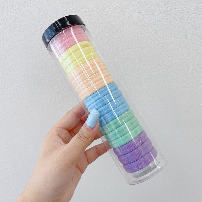 Cuerdas de cabello de cola de caballo de alta elasticidad, banda de goma duradera, anillo de cabello de mujer, 2025 nuevo toque de cabello de primavera y verano de alta gama