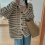 撞色宽松连帽秋季毛衣