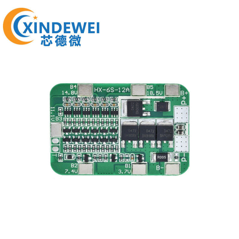 6串22V24V电动工具 太阳能 照明 18650专用 锂电池保护板 BMS