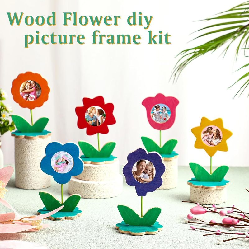 クロスボーダー母の日木製工芸品フラワーフレームセット DIY 花工芸品子供の教室の装飾|undefined