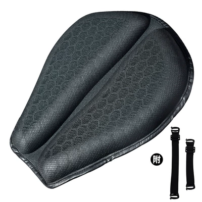 Super soft electric vehicle seat cover, universal for delivery motorcycles, sun-proof, waterproof, heat-insulating, thickened and shock-absorbing for electric bikes (Motorcycle cushion) - first-generation-air-duct-seat-cushionone-size-fits-all-black