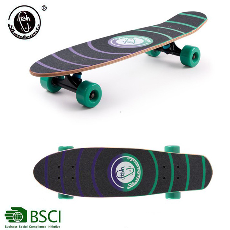 27-inch maple single-warped skateboard adult children beginner road skateboard walking four-wheel skateboard