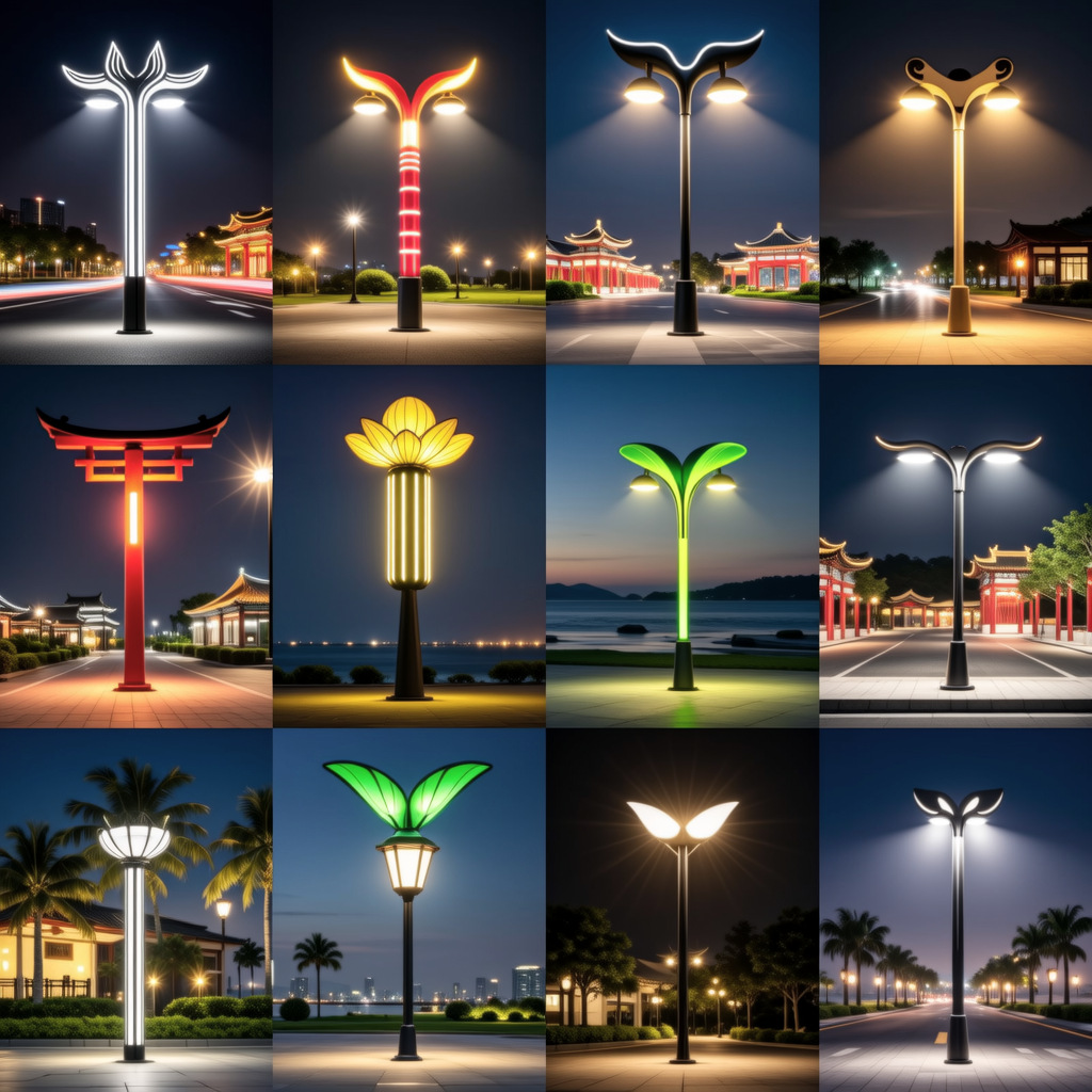 户外景观灯园林道路照明灯led现代中式3米4米广场别墅小区庭院灯