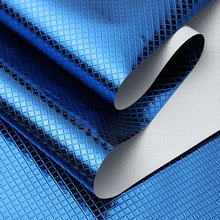 定制pet镀铝膜 镀铝膜 复合膜彩色反光镭射PVC材料箱包铝箔材料厂