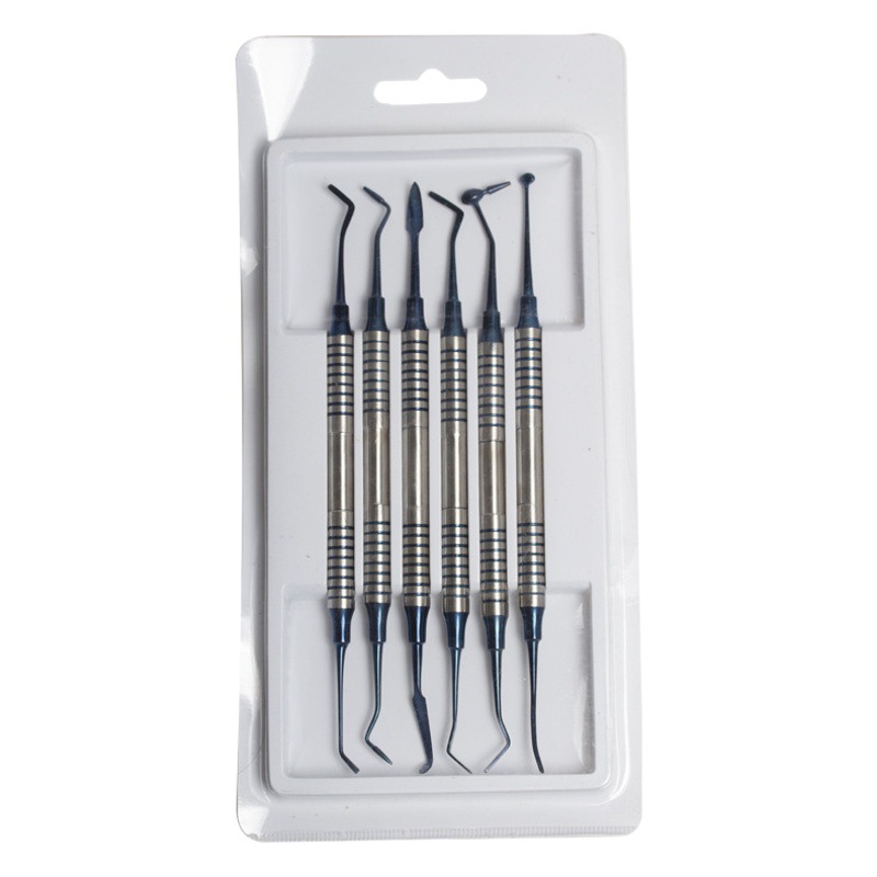 Juego de relleno estético de resina para implantes dentales transfronterizos, juego de herramientas antiadherentes para reparación dental