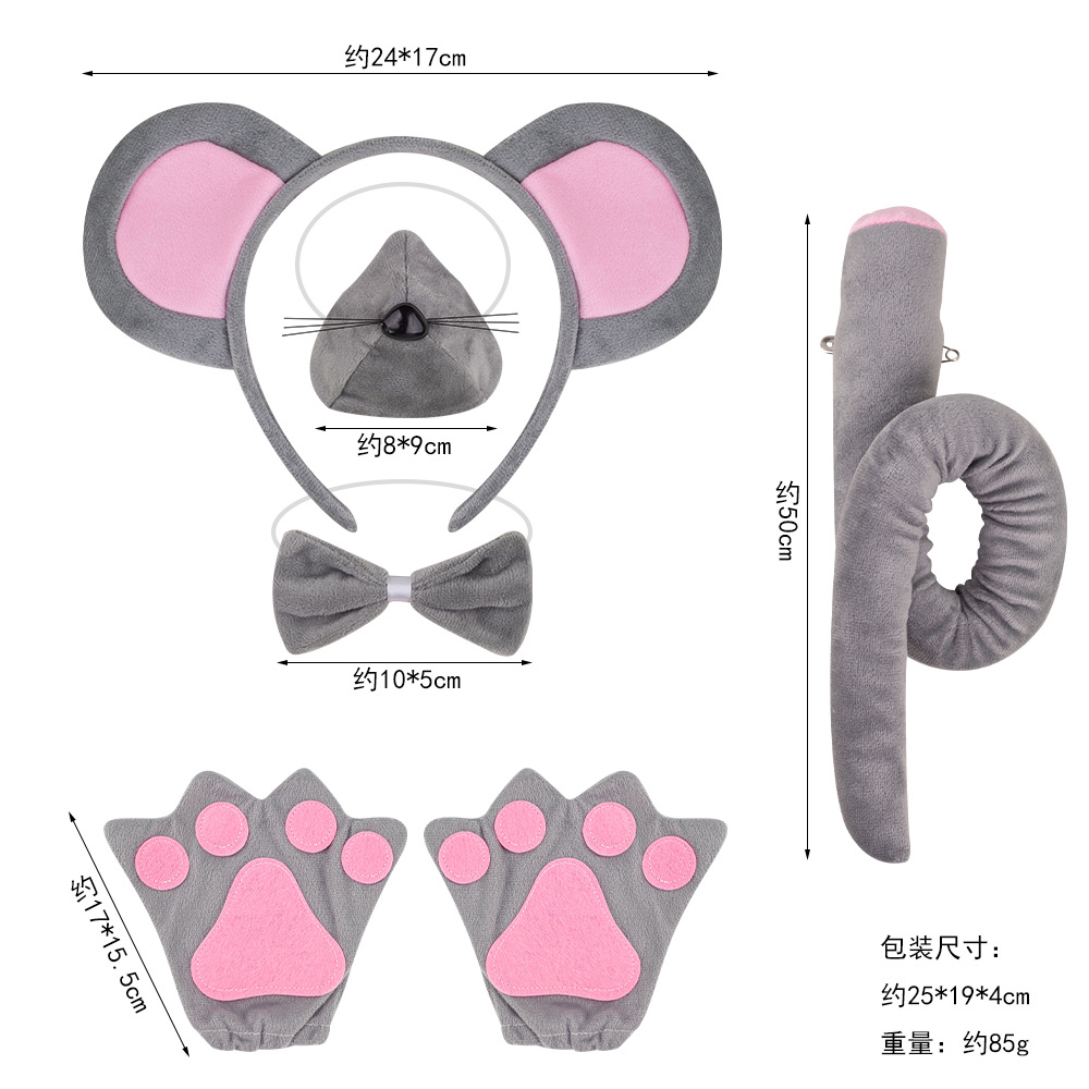 Nuevo tocado de animales de Halloween suministro transfronterizo Venta caliente diadema de ratón lindo Mickey Mouse diadema oreja