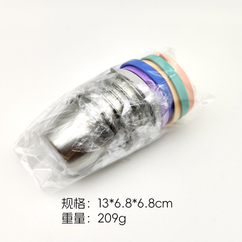 クロスボーダー 304 ステンレス鋼調味料皿パターンなし密封シリコン蓋 40 ミリリットルソースカップ屋外ポータブルディップカップ|undefined