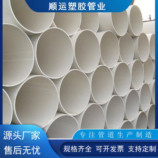 In-Stock Pvc Large-Diameter Drainage Pipes Manufacturer Wholesale Sewage and Rainwater Pipes Municipal Drainage Pipes