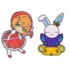 少女小櫻胸針徽章服裝背包飾品配飾別針滴油合金胸章跨境外貿熱銷