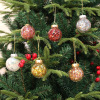 Christmas ball transparent PET silk grass Decoration Christmas tree ornaments pendant props 4pcs box