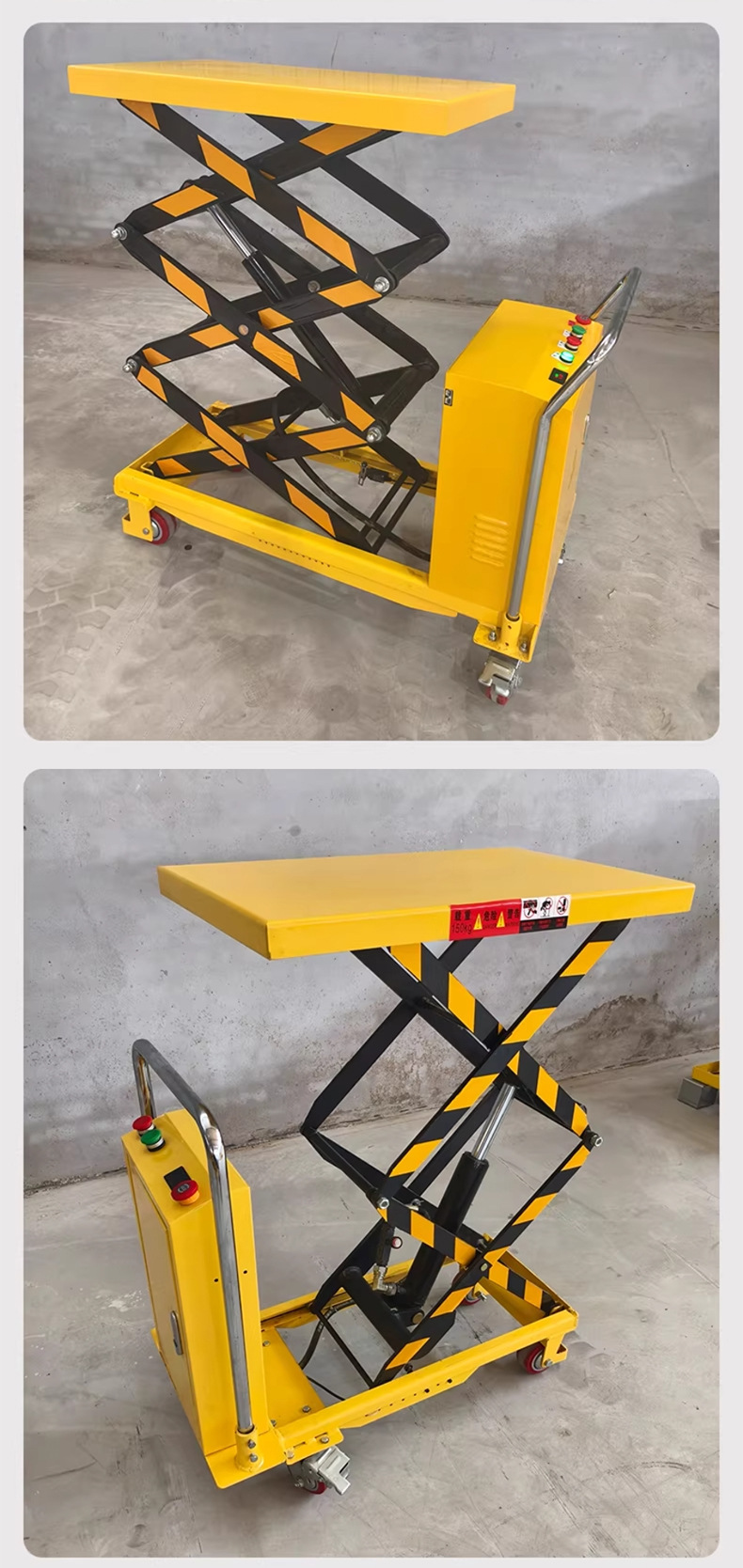 Kj-Mob-M-Cus Mobile Trolley Manual Hydraulic Small Lifting Platform Transport Cart Customized