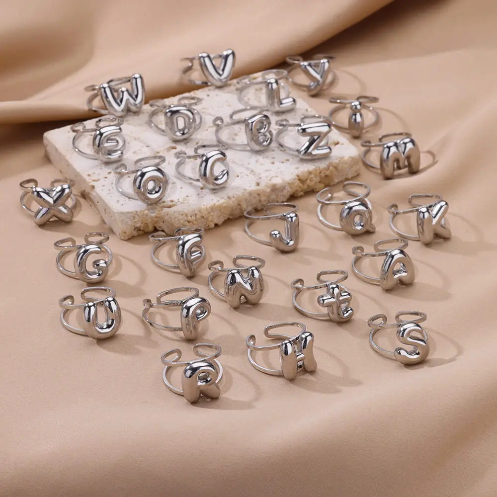 9g Weight 0.03µm-0.05µm Gold Plating Thickness PVD Coated Gold Plating Process Real Gold Plated Plating Material Stone-Free Inlay Material Open Rings Classification 1 Piece Quantity Casual, Daily Occasion 304 Stainless Steel Material Letter Pattern All Seasons Season Unisex Gender Simple Style Style Waterproof Non Tarnish, Plating Craft PVD Coated Real Gold Plated Letter 304 Stainless Steel Simple Style Waterproof Non Tarnish Open Rings 18