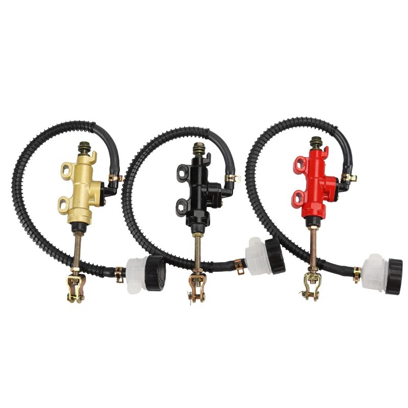 One-Word Pump with Oil Pipe Round Oil Cup Foot Brake Conjoined Pump 50-250Cc Off-Road Atv Beach Motorcycle Accessories