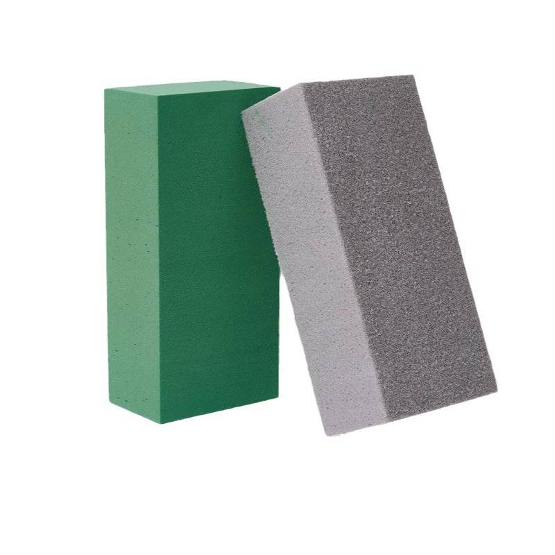 Una caja completa de barro de flores, una pieza, una canasta de flores de punto de fábrica, arreglo floral de bricolaje, absorción de agua, barro de flores sellado de plástico independiente único