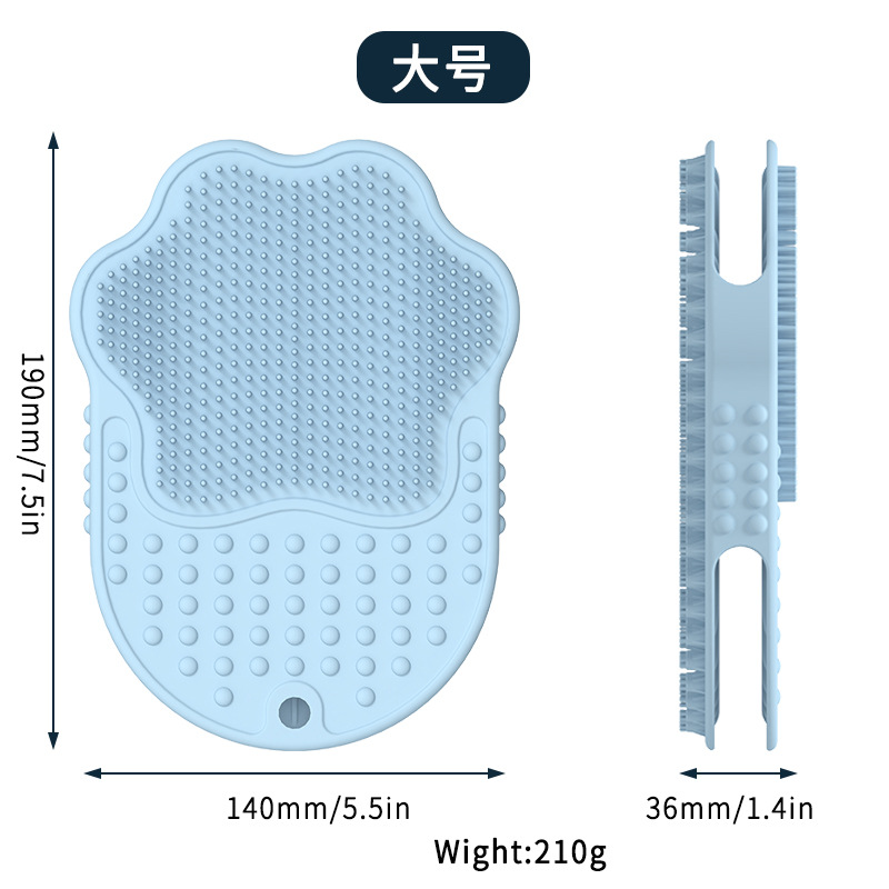 Perro bañado masaje pein de silicona productos de depilación para mascotas guantes para gatos para eliminar el pelo flotante cepillo de depilación de mascotas
