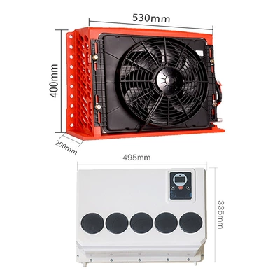 Automotive air conditioning – conditioner millet model - upgraded-engineering-model-eac1025-12v