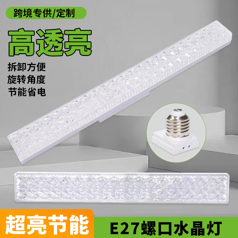 ✅2025新款家用客厅卧室餐厅简约护眼节能E27螺口圆形水晶灯泡创