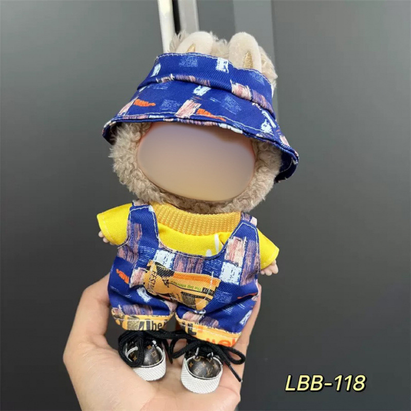 仅衣服适用于17cm拉布布搪胶娃娃毛绒公仔等可穿衣服换装着替套装|undefined