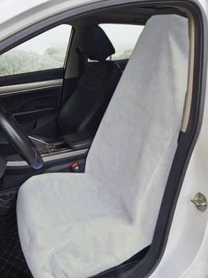 Disposable car seat covers, non-woven Seat cushion, seat cover - 2-white-seat-covers