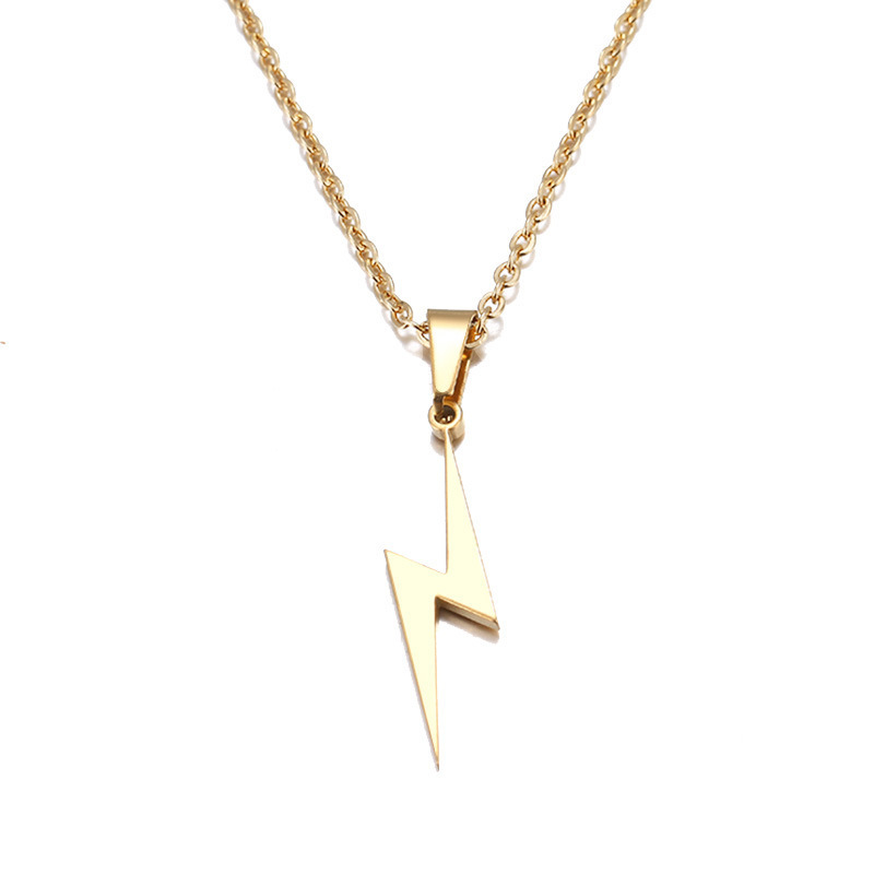 Streetwear Lightning 201 Stainless Steel Plating Valentine'S Day Women's Pendant Necklace display picture 4