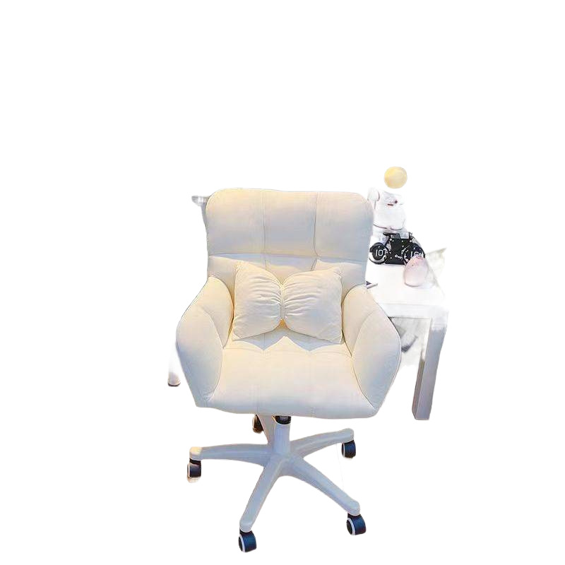 Silla de computadora doméstica cómoda sentada silla de maquillaje de niñas dormitorio respaldo giratorio silla de estudio dormitorio universitario